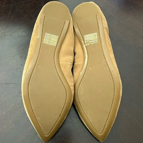 J. Crew Lottie Tan Suede Tassel Flats 6.5 - Picture 5 of 6
